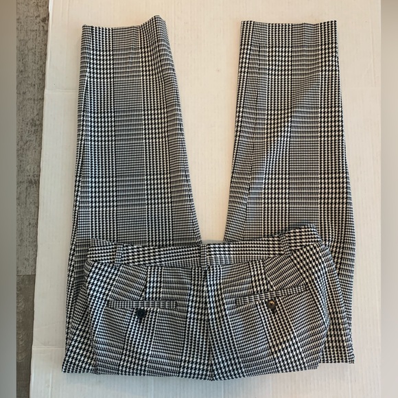 Banana Republic women’s black & white houndstooth pants size 10 - Picture 6 of 7